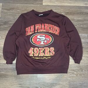Vintage Y2K Maroon/Brown San Francisco 49ERS Crewneck